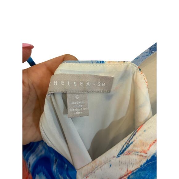 CHELSEA28 Print Faux Wrap Nautical Event Wedding 6 Art Deco Watercolor - Picture 4 of 6